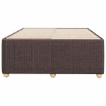 vidaXL Cadru de pat fără saltea, maro închis, 120x200 cm, textil vidaXL Cadru de pat fără saltea, maro închis, 120x200 cm, textil