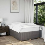vidaXL Cadru de pat fără saltea, gri taupe, 120x200 cm, textil vidaXL Cadru de pat fără saltea, gri taupe, 120x200 cm, textil