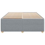 vidaXL Cadru de pat fără saltea, gri deschis, 140x190 cm, textil