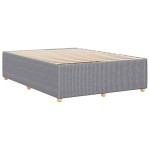 vidaXL Cadru de pat fără saltea, gri deschis, 140x190 cm, textil