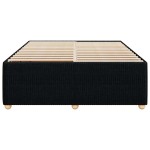 vidaXL Cadru de pat fără saltea, negru, 140x190 cm, textil