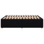 vidaXL Cadru de pat fără saltea, negru, 140x190 cm, textil
