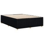 vidaXL Cadru de pat fără saltea, negru, 140x190 cm, textil