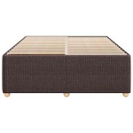 vidaXL Cadru de pat fără saltea, maro închis, 140x200 cm, textil vidaXL Cadru de pat fără saltea, maro închis, 140x200 cm, textil