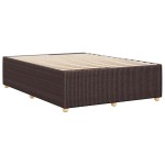 vidaXL Cadru de pat fără saltea, maro închis, 140x200 cm, textil vidaXL Cadru de pat fără saltea, maro închis, 140x200 cm, textil