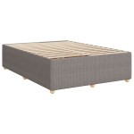vidaXL Cadru de pat fără saltea, gri taupe, 140x190 cm, textil vidaXL Cadru de pat fără saltea, gri taupe, 140x190 cm, textil