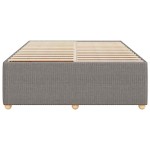 vidaXL Cadru de pat fără saltea, gri taupe, 140x190 cm, textil vidaXL Cadru de pat fără saltea, gri taupe, 140x190 cm, textil