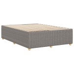vidaXL Cadru de pat fără saltea, gri taupe, 140x190 cm, textil vidaXL Cadru de pat fără saltea, gri taupe, 140x190 cm, textil