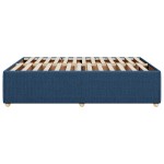 vidaXL Cadru de pat fără saltea, albastru, 140x190 cm, textil