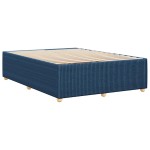 vidaXL Cadru de pat fără saltea, albastru, 140x190 cm, textil