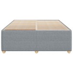 vidaXL Cadru de pat fără saltea, gri deschis, 140x200 cm, textil