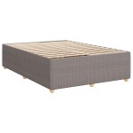 vidaXL Cadru de pat fără saltea, gri taupe, 140x200 cm, textil vidaXL Cadru de pat fără saltea, gri taupe, 140x200 cm, textil