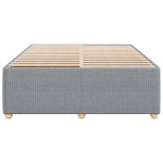 vidaXL Cadru de pat fără saltea, gri deschis, 160x200 cm, textil