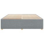 vidaXL Cadru de pat fără saltea, gri deschis, 180x200 cm, textil