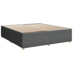 vidaXL Cadru de pat fără saltea, gri închis, 180x200 cm, textil