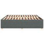 vidaXL Cadru de pat fără saltea, gri închis, 180x200 cm, textil