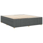 vidaXL Cadru de pat fără saltea, gri închis, 180x200 cm, textil