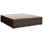 vidaXL Cadru de pat fără saltea, maro închis, 180x200 cm, textil vidaXL Cadru de pat fără saltea, maro închis, 180x200 cm, textil