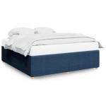 vidaXL Cadru de pat fără saltea, albastru, 180x200 cm, textil