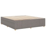 vidaXL Cadru de pat fără saltea, gri taupe, 200x200 cm, textil vidaXL Cadru de pat fără saltea, gri taupe, 200x200 cm, textil