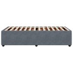 vidaXL Cadru de pat fără saltea, gri închis, 100x200 cm, catifea