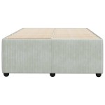 vidaXL Cadru de de pat fără saltea Gri deschis 120x190 cm catifea