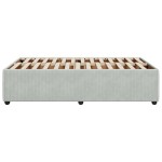 vidaXL Cadru de de pat fără saltea Gri deschis 120x190 cm catifea