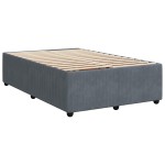 vidaXL Cadru de pat fără saltea Gri închis 120x190 cm catifea