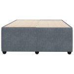 vidaXL Cadru de pat fără saltea Gri închis 120x190 cm catifea