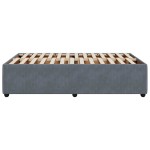 vidaXL Cadru de pat fără saltea Gri închis 120x190 cm catifea