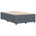 vidaXL Cadru de pat fără saltea Gri închis 120x190 cm catifea