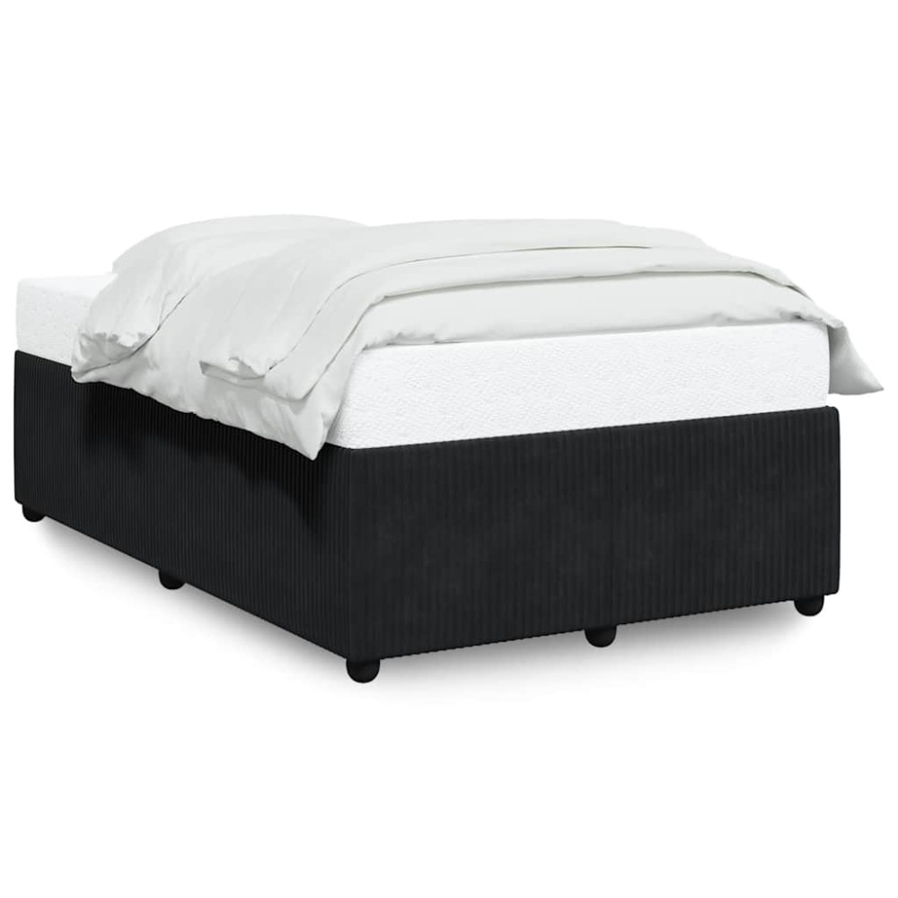 vidaXL Cadru de pat fără saltea Negru 120x190 cm catifea
