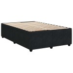 vidaXL Cadru de pat fără saltea Negru 120x190 cm catifea
