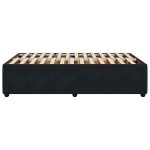 vidaXL Cadru de pat fără saltea Negru 120x190 cm catifea