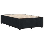 vidaXL Cadru de pat fără saltea Negru 120x190 cm catifea