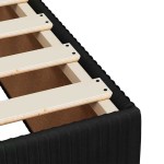 vidaXL Cadru de pat fără saltea Negru 120x190 cm catifea