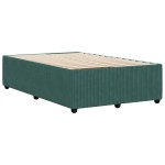vidaXL Cadru de pat fără saltea verde închis 120x190 cm catifea