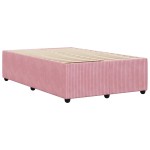 vidaXL Cadru de pat fără saltea roz 120x190 cm catifea vidaXL Cadru de pat fără saltea roz 120x190 cm catifea