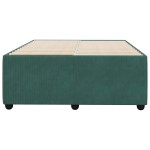 vidaXL Cadru de pat fără saltea, verde închis, 120x200 cm, catifea vidaXL Cadru de pat fără saltea, verde închis, 120x200 cm, catifea