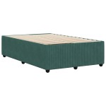 vidaXL Cadru de pat fără saltea, verde închis, 120x200 cm, catifea vidaXL Cadru de pat fără saltea, verde închis, 120x200 cm, catifea