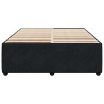 vidaXL Cadru de pat fără saltea, negru, 140x190 cm, catifea vidaXL Cadru de pat fără saltea, negru, 140x190 cm, catifea