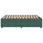 vidaXL Cadru de pat fără saltea, verde închis, 140x190 cm, catifea vidaXL Cadru de pat fără saltea, verde închis, 140x190 cm, catifea