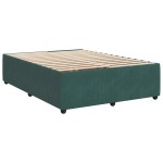 vidaXL Cadru de pat fără saltea, verde închis, 140x200 cm, catifea vidaXL Cadru de pat fără saltea, verde închis, 140x200 cm, catifea