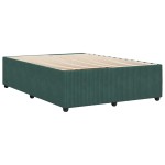 vidaXL Cadru de pat fără saltea, verde închis, 160x200 cm, catifea vidaXL Cadru de pat fără saltea, verde închis, 160x200 cm, catifea