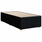 vidaXL Cadru de pat de o persoană, negru, textil