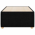 vidaXL Cadru de pat de o persoană, negru, textil