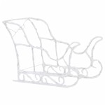 vidaXL Decorațiune de Crăciun cu reni și sanie, 280x28x55, acril