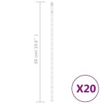 vidaXL Lumini de meteoriți 20 buc. alb rece 50 cm 720 LED int./ext. vidaXL Lumini de meteoriți 20 buc. alb rece 50 cm 720 LED int./ext.
