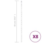 vidaXL Lumini de meteoriți 8 buc. colorat 50 cm 288 LED-uri int./ext. vidaXL Lumini de meteoriți 8 buc. colorat 50 cm 288 LED-uri int./ext.