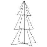 vidaXL Brad Crăciun conic, 78x120 cm, 160 LED-uri, interior & exterior vidaXL Brad Crăciun conic, 78x120 cm, 160 LED-uri, interior & exterior